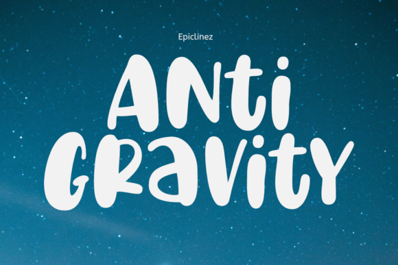 Anti Gravity Font for Modern Web Design