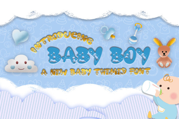 Baby Boy Font for Playful Branding and Design