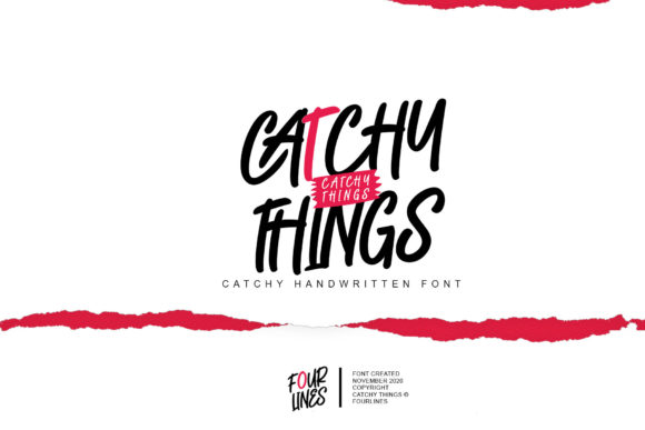 Catchy Things Font for Creative Makers and Handmade Brands