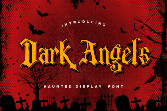 Dark Angels Font for Spooky Branding and Professional Design