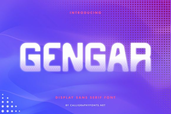 Gengar Font for Eye-Catching Editorial Design