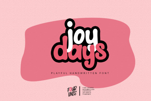 Joy Days Font for Playful Craft Projects