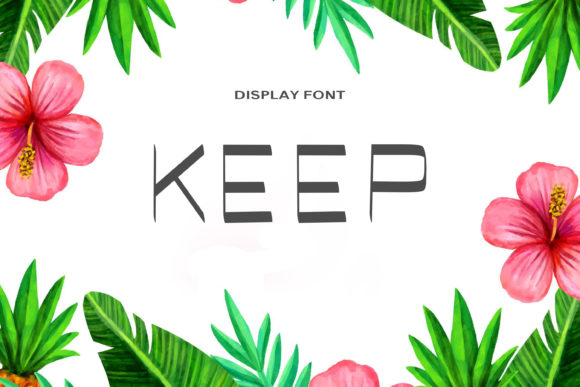 Keep: A Minimalist Display Font for Futuristic Editorial Design