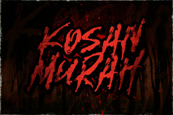 Kosan Murah: A Horror-Inspired Display Font for Bold Branding