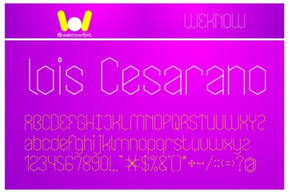 Lois Cesarano: A Futuristic Display Font for Modern Editorial Design