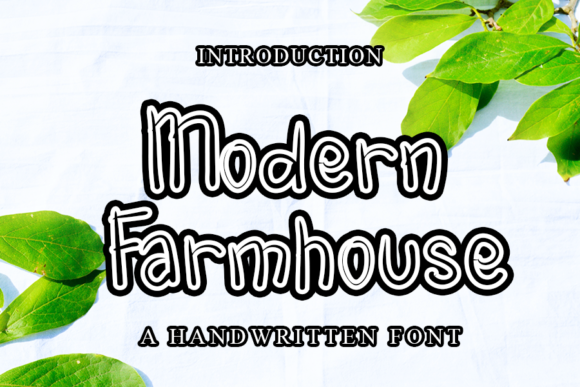 Modern Farmhouse Font for Handmade Creations