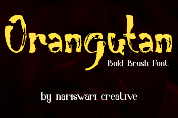 Orangutan Font for Bold Handmade Creations