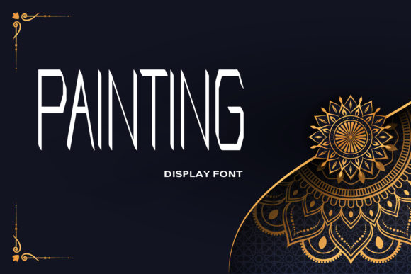 Painting: A Geometric Display Font for Futuristic Brand Identity