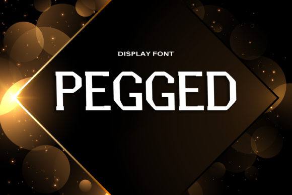 Pegged: The Bold Display Typeface for Futuristic Campaigns