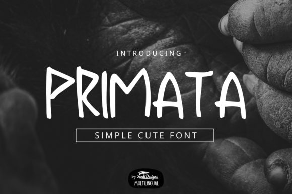Primata: A Playful Display Font for Creative Projects