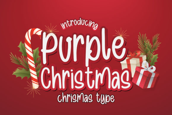 Purple Christmas Font for Professional Branding