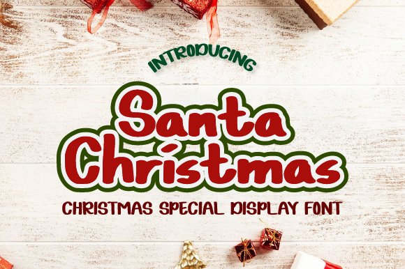 Santa Christmas Font for Holiday-Themed Web Design