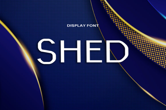 Shed: A Bold Display Font for Futuristic Brand Identity