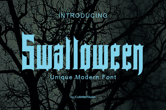 Swalloween: A Bold Display Font for Branding and Creativity