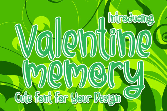 Valentine Memory Font for Personalized Craft Projects